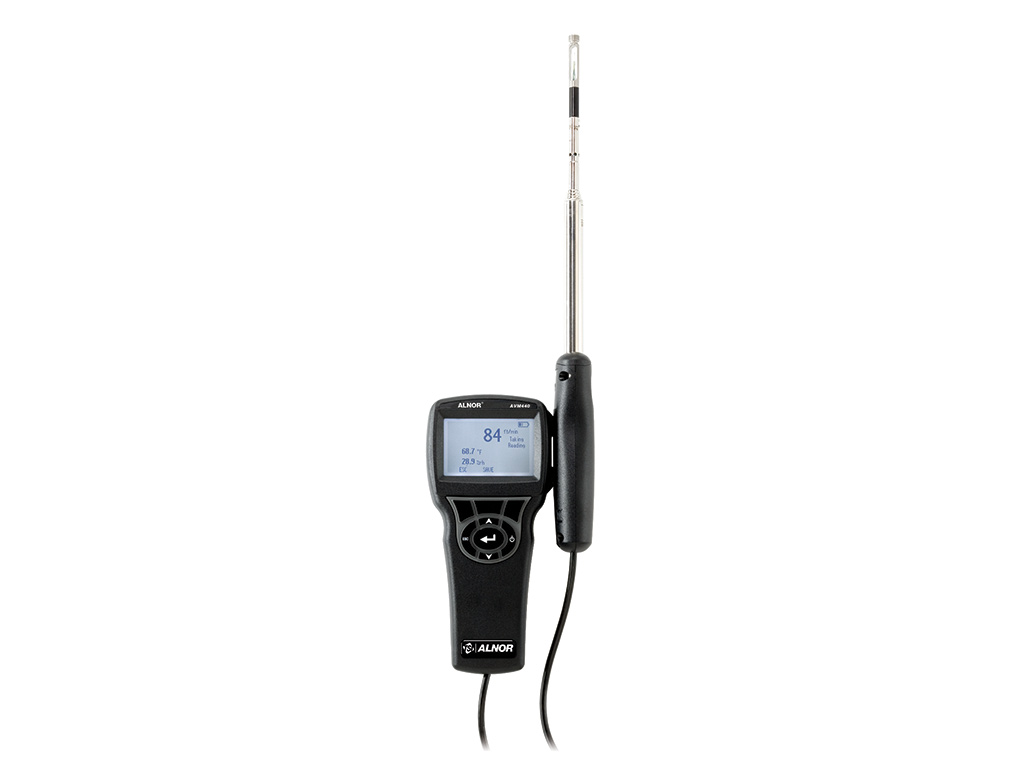 Anémomètre Numérique Portable à Fil Chaud - Plage 0.10-25.00 M/s, Précision ±3%