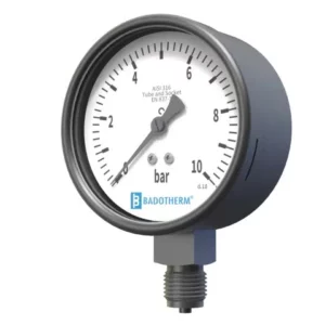 Manomètre en acier inoxydable réparable robuste