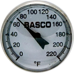 Pocket bimetallic thermometer