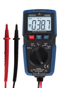 REED R5099-Image-A Multimètre numérique compact avec détecteur de tension sans contact intégré