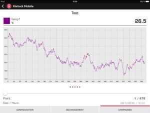 Application mobile pour enregistreurs Kistock classe 320 – Image 3