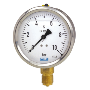 Liquid filled pressure gauges